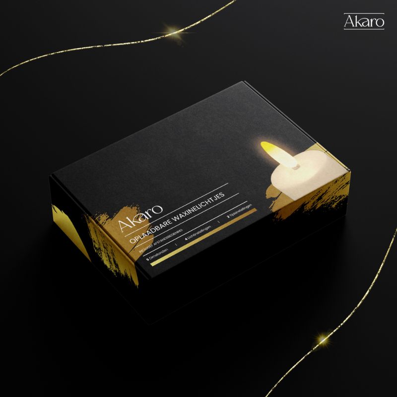 Akaro Tealight Compact | 6 Oplaadbare Waxinelichtjes